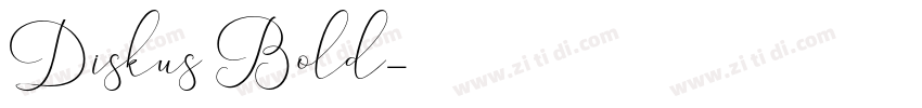 Diskus Bold字体转换